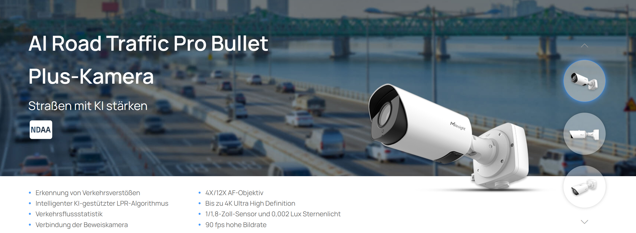 AI Road Traffic Pro Bullet Plus Kamera